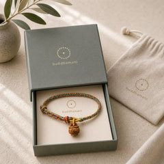 Peach Wood Fu Character Safe And Well Wealth Bracelet featuring Peach Wood, Fu Character