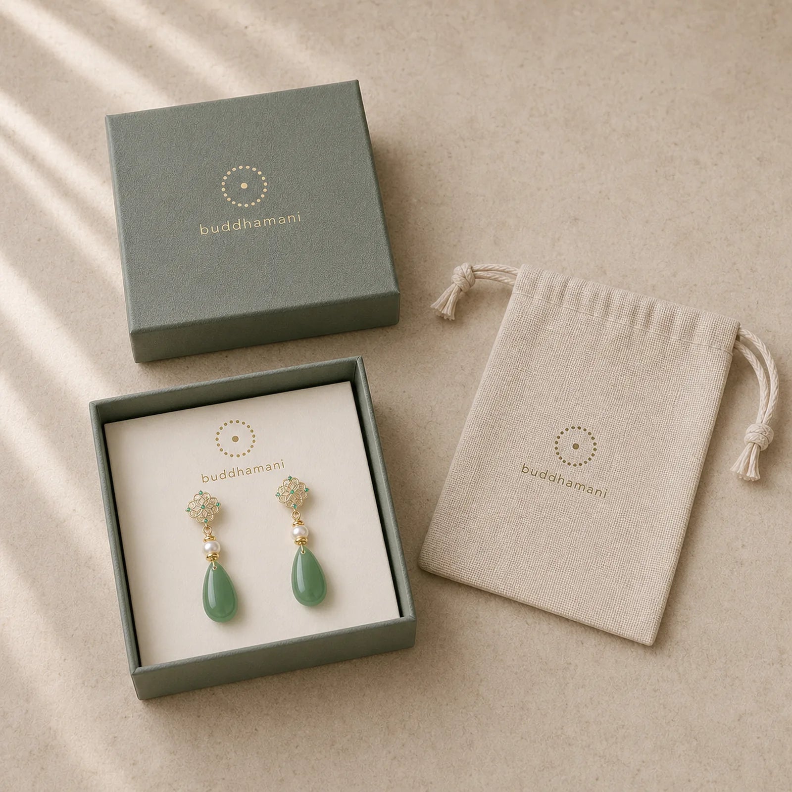 Pearl Liuli Purity Teardrop Healing Earrings featuring Pearl, Copper, Silver