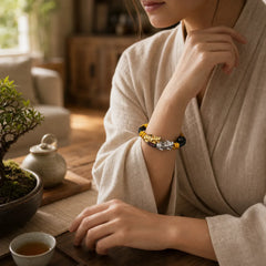 Pi Xiu Wealth Luck Hand-woven Rope Bracelet featuring Pixiu, Copper