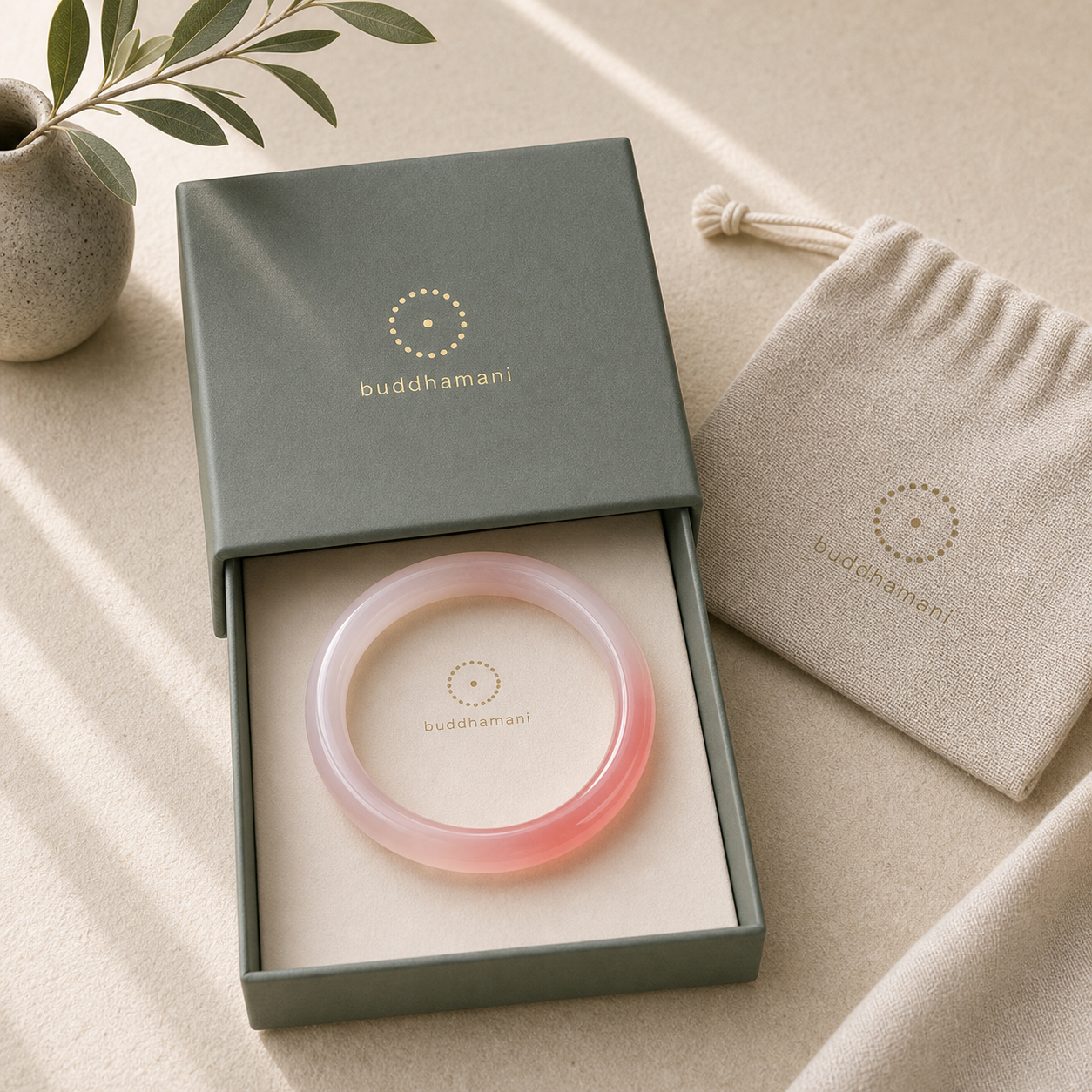 Pink Golden Silk Jade Wealth Bracelet Bangle featuring Pink Golden Silk Jade