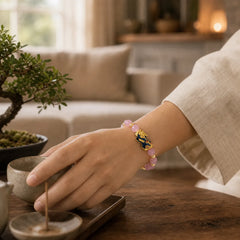 Pixiu Cat Eye Lucky Bracelet featuring Pixiu, Cat's Eye / Chrysoberyl