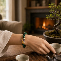 Pixiu Jade Abundance Protection Bracelet featuring Pixiu, Jade