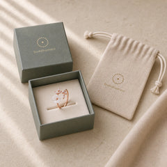 Plum Blossom Leaf Pattern Copper Luck Ring featuring Copper