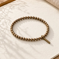 Pure Copper Brass Beads Self Care Healing Bracelet featuring Copper