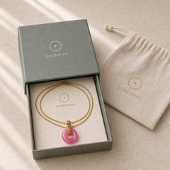 Purple Jade Peace Buckle Happiness Necklace Pendant featuring Purple Jade, Jade, Peace Buckle