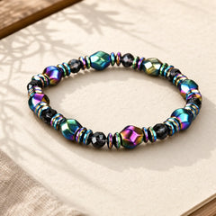 Rainbow Hematite Wellness Bracelet featuring Hematite