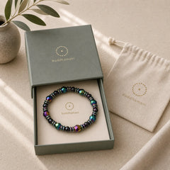 Rainbow Hematite Wellness Bracelet featuring Hematite