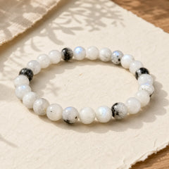 Rainbow Moonstone Harmony Bracelet featuring Rainbow Moonstone, Moonstone