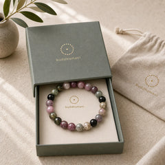 Rainbow Tourmaline Positive Bracelet featuring Tourmaline