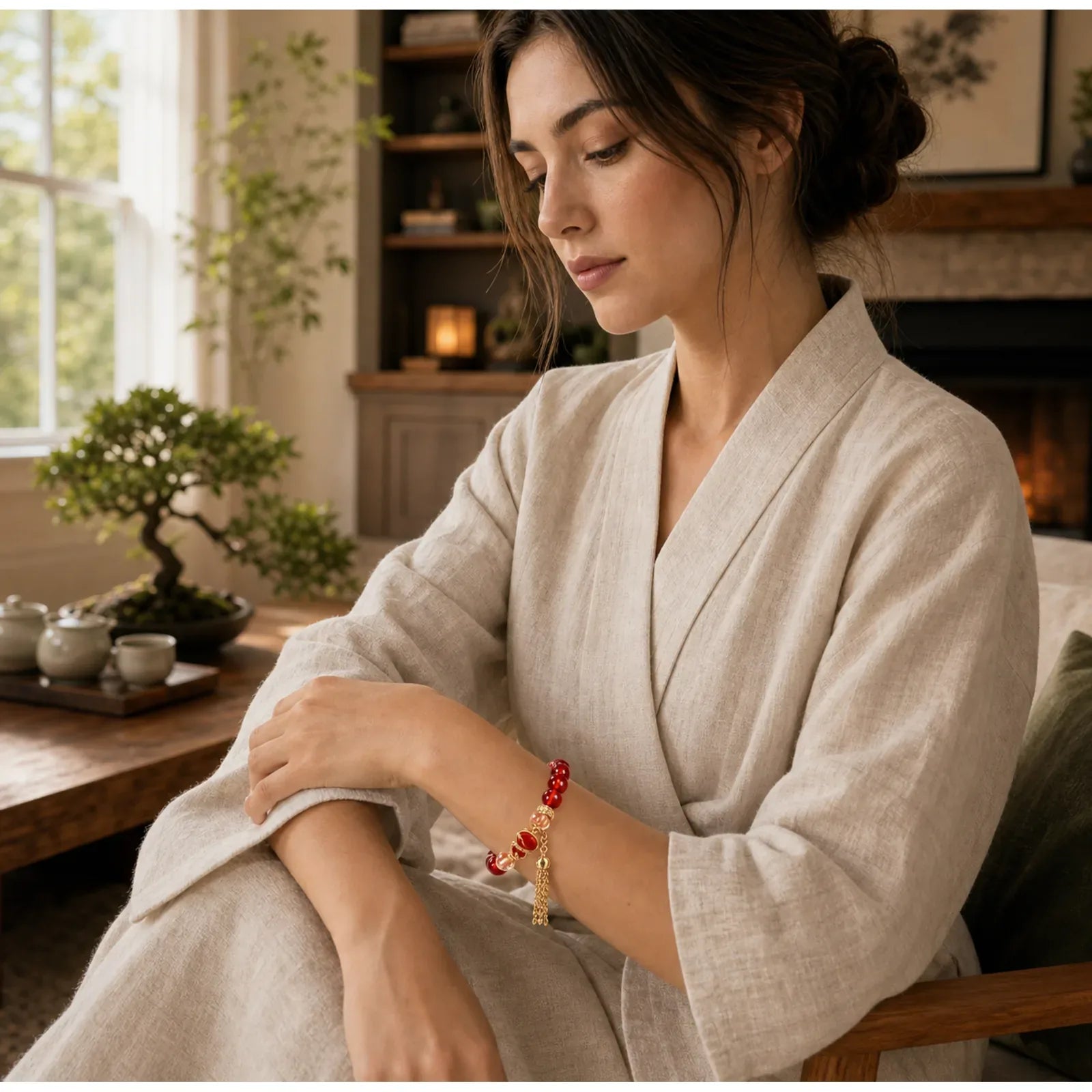 Red Agate Year Of The Snake Gourd Luck Bracelet Necklace Pendant (Extra 30% Off | USE CODE: FS30) featuring Red Agate