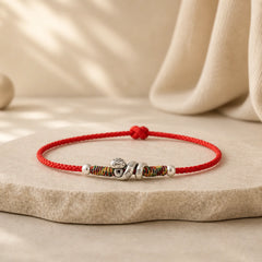 Red String 999 Sterling Silver Year Of The Snake Anklet featuring Red String, Silver