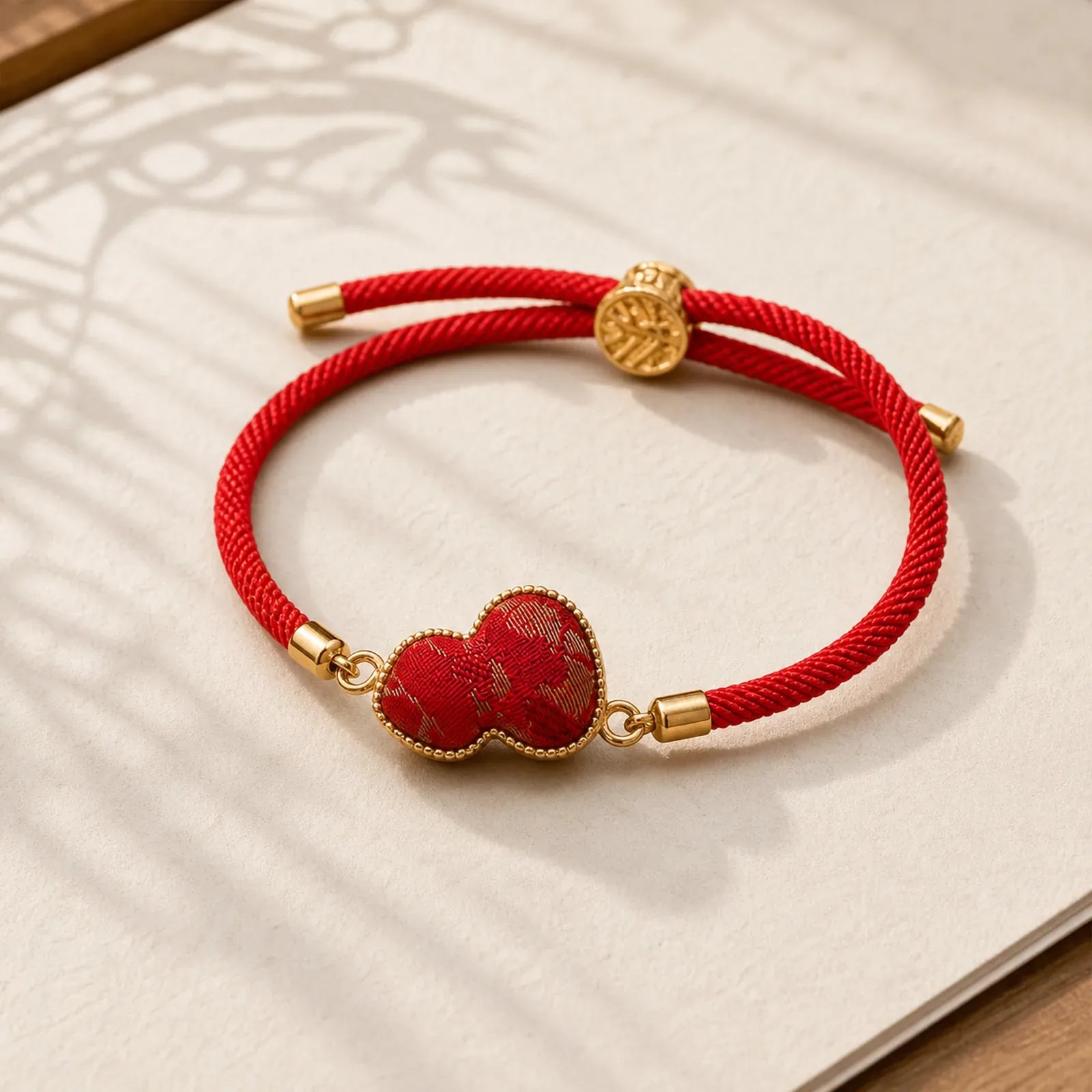 Red String Song Brocade Gourd Protection Bracelet featuring Red String