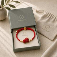 Red String Song Brocade Gourd Protection Bracelet featuring Red String