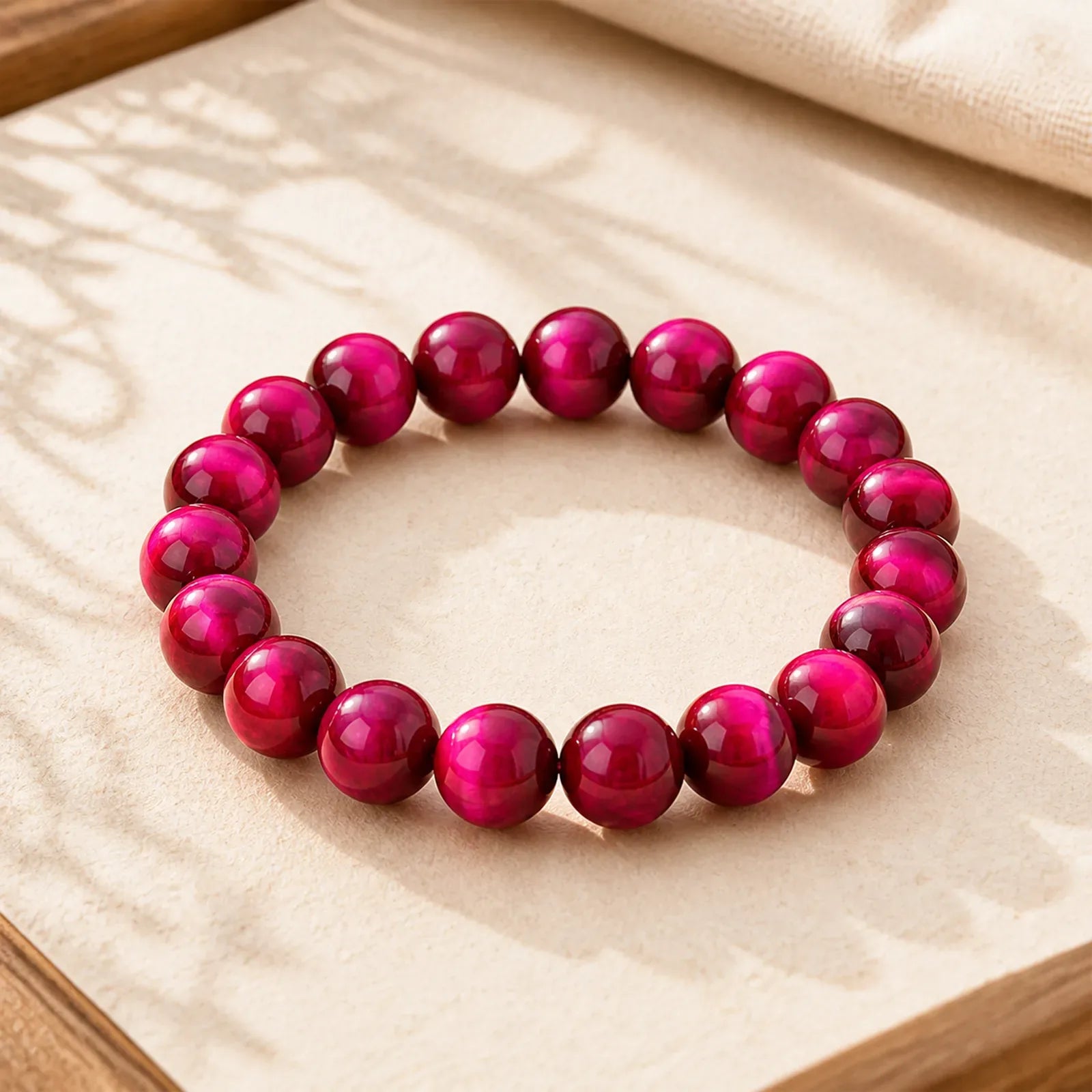 Red Tiger Eye Calm Bracelet featuring Red Tiger Eye, Tiger Eye