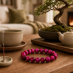 Red Tiger Eye Calm Bracelet featuring Red Tiger Eye, Tiger Eye