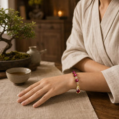 Red Tiger Eye PiXiu Fox Protection Self Confidence Bracelet featuring Red Tiger Eye, Tiger Eye, Pixiu