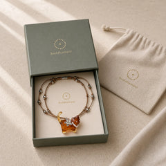 Resin Black Brown Cat Flower Pearl Bead Peace Necklace featuring Pearl, Copper