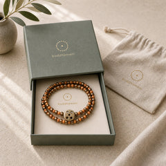 Retro Olive Pit Copper Wealth Bracelet featuring Olive Pit, Copper