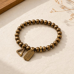 Retro Pure Copper Brass Luck Bracelet featuring Copper