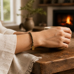 Retro Pure Copper Brass Luck Bracelet featuring Copper