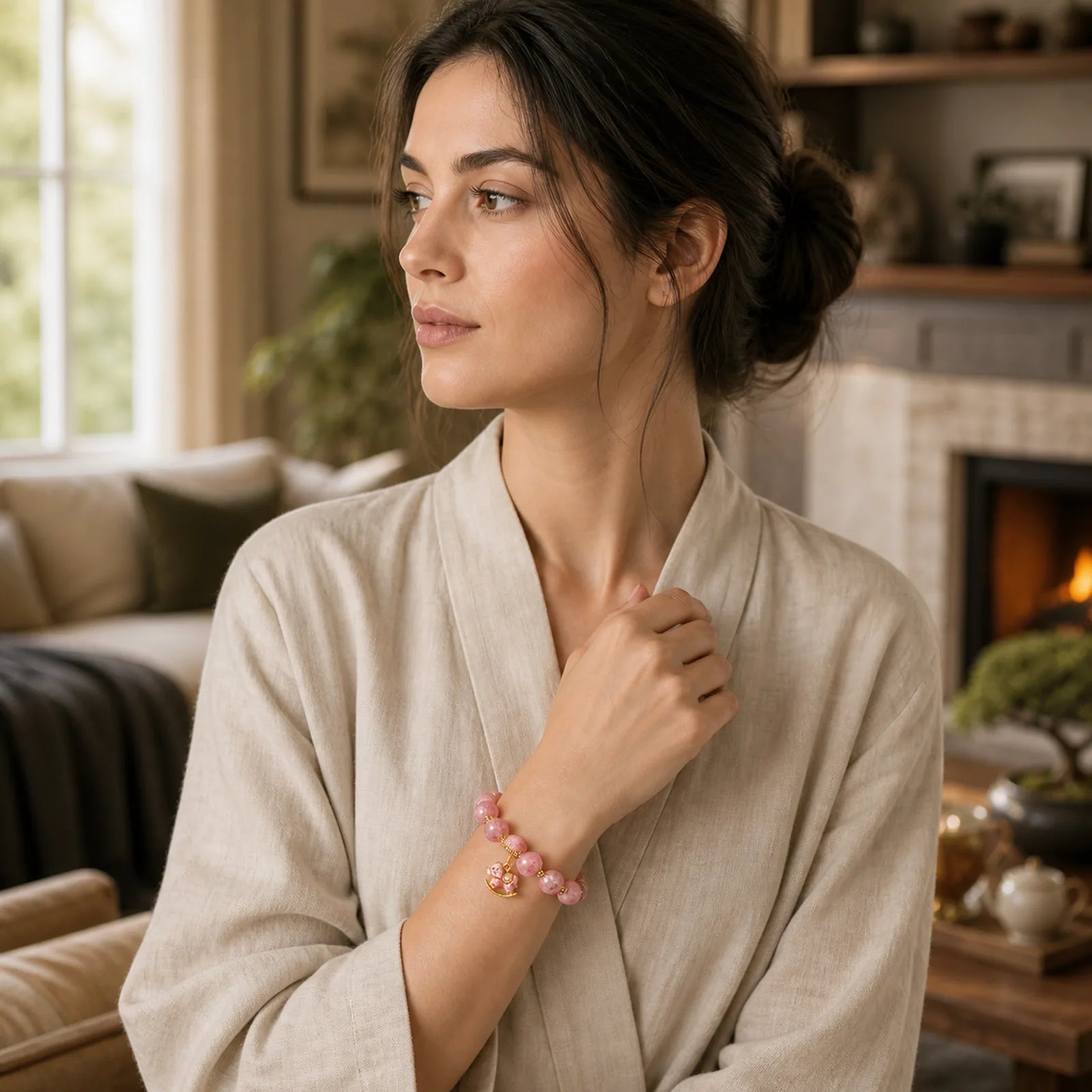 Rocking Year Of The Horse Liuli Bracelet featuring Horse, Five Elements