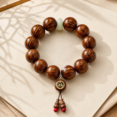 Rosewood Warmth Calm Gourd Charm Bracelet featuring Rosewood
