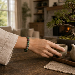 Ruby Zoisite Connection Bracelet featuring Ruby Zoisite