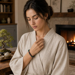 Ruby Zoisite Connection Bracelet featuring Ruby Zoisite