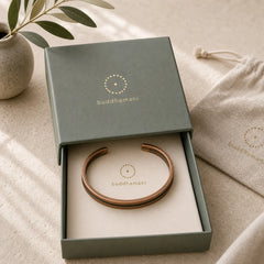 Rustic Copper Luck Viking Cuff Bracelet featuring Copper