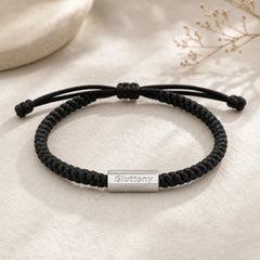 Seven Deadly Sins Seven Virtues Braided String Bracelet featuring Copper, Silver