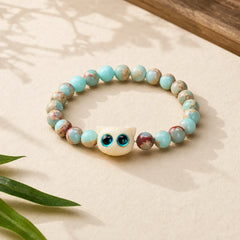 Shoushan Stone Ivory Fruit Cat Prosperity Bracelet featuring Shoushan Stone, Ivory Fruit