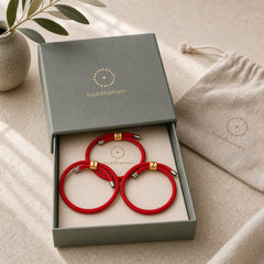 Single-Digit Angel Numbers Adjustable String Protection Bracelet featuring Red String