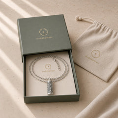 Six True Words Protection Necklace Pendant featuring Om, Silver, Six True Words (Om Mani Padme Hum)
