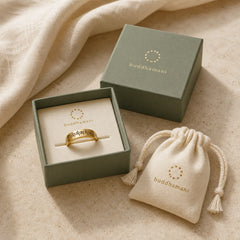 Six True Words 'Om Mani Padme Hum' Adjustable Purity Ring featuring Six True Words (Om Mani Padme Hum), Om Mani Padme Hum, Om