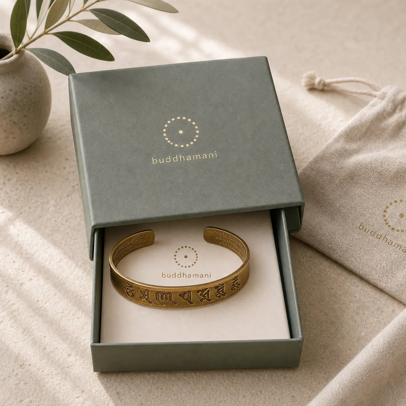 Six True Words 'om Mani Padme Hum' Heart Sutra Copper Brass Inner Peace Cuff Bracelet Bangle featuring Six True Words (Om Mani Padme Hum), Om Mani Padme Hum, Om