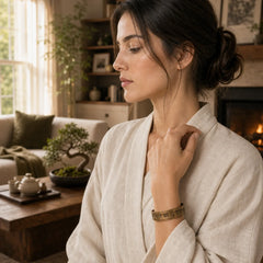 Six True Words 'om Mani Padme Hum' Heart Sutra Lotus Copper Brass Peace Cuff Bracelet Bangle featuring Six True Words (Om Mani Padme Hum), Om Mani Padme Hum, Om