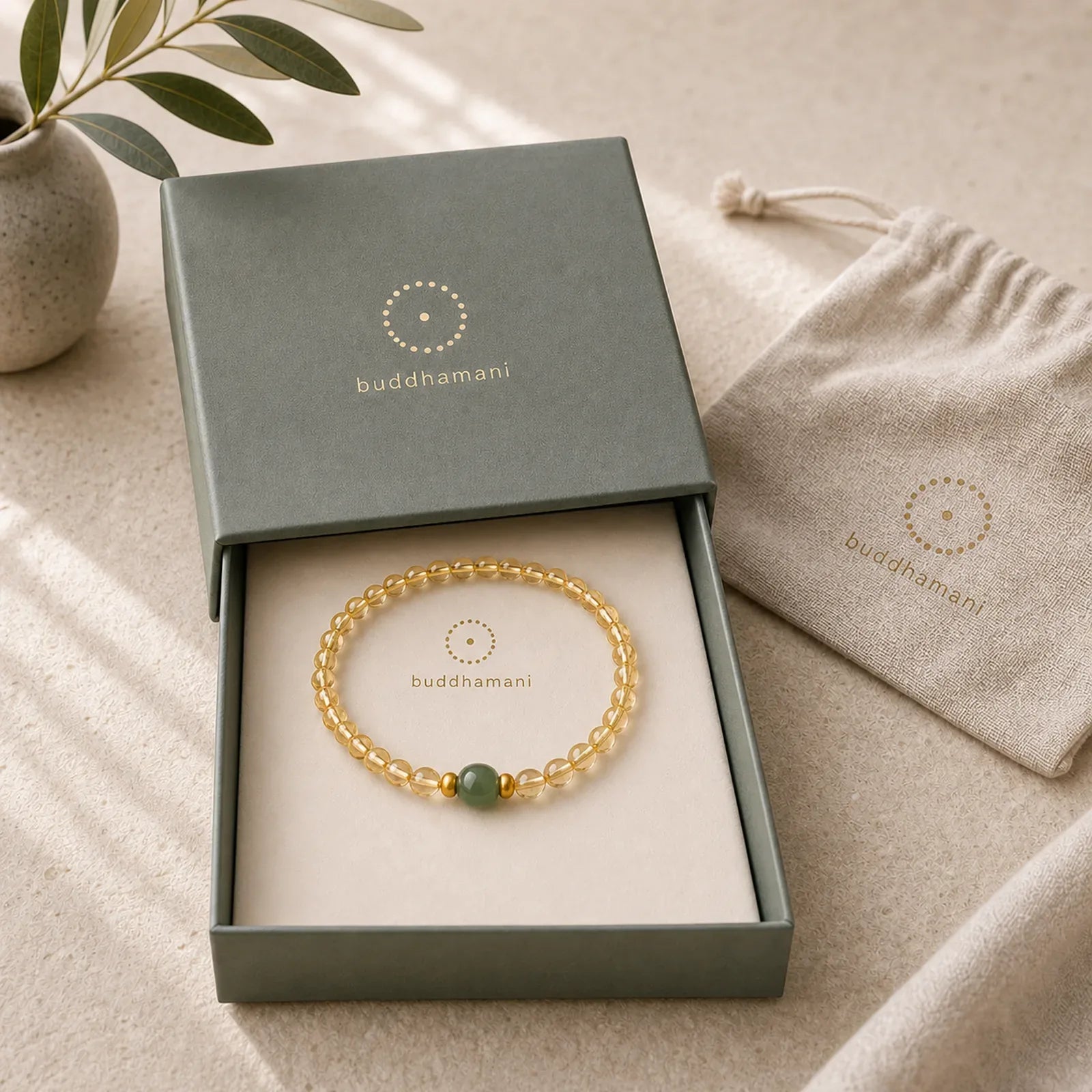 Small Citrine Jade Beads Prosperity Bracelet featuring Citrine, Jade, Cyan Jade