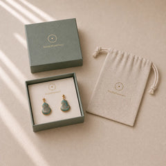 Song Brocade Gourd Shaped Floral Blessing Handcrafted Drop Earrings featuring Copper