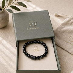 Soul Cleansing Black Obsidian Phoenix Dragon Bracelet featuring Black Obsidian, Phoenix, Dragon