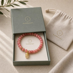 Strawberry Quartz Cyan Jade Lucky Cat Beads Healing Bracelet featuring Strawberry Quartz, Cyan Jade, Jade