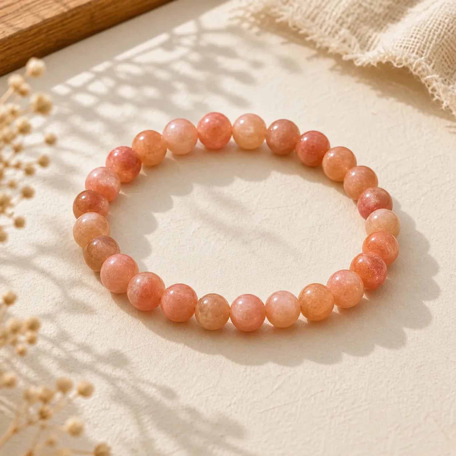 Sun Stone Positive Bracelet featuring Sun Stone