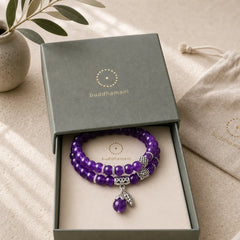 The Amethyst Pixiu Wealth Bracelet featuring Amethyst, Pixiu