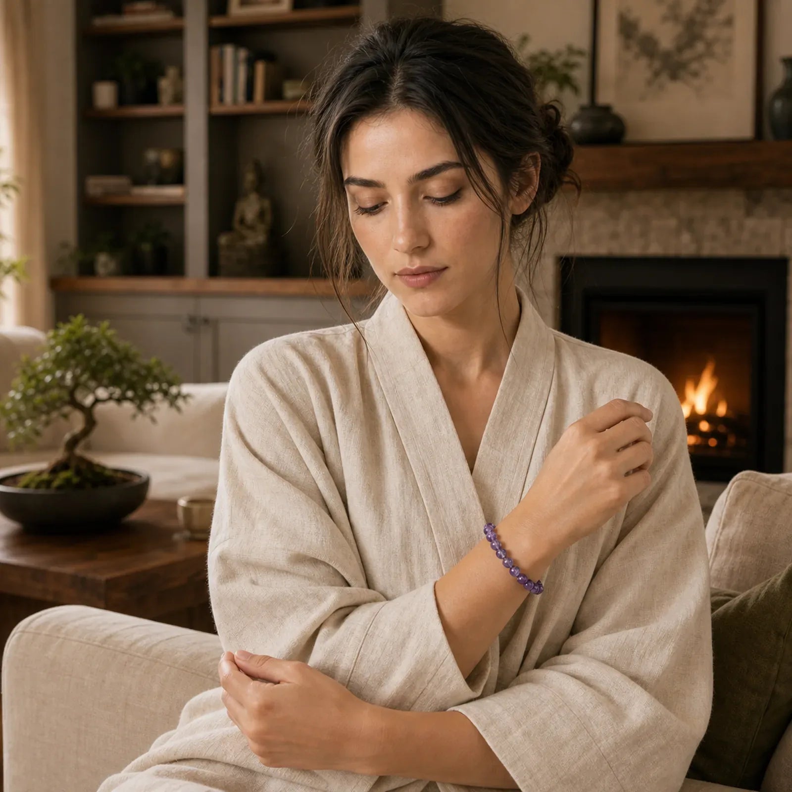 The Amethyst Purification Bracelet featuring Amethyst