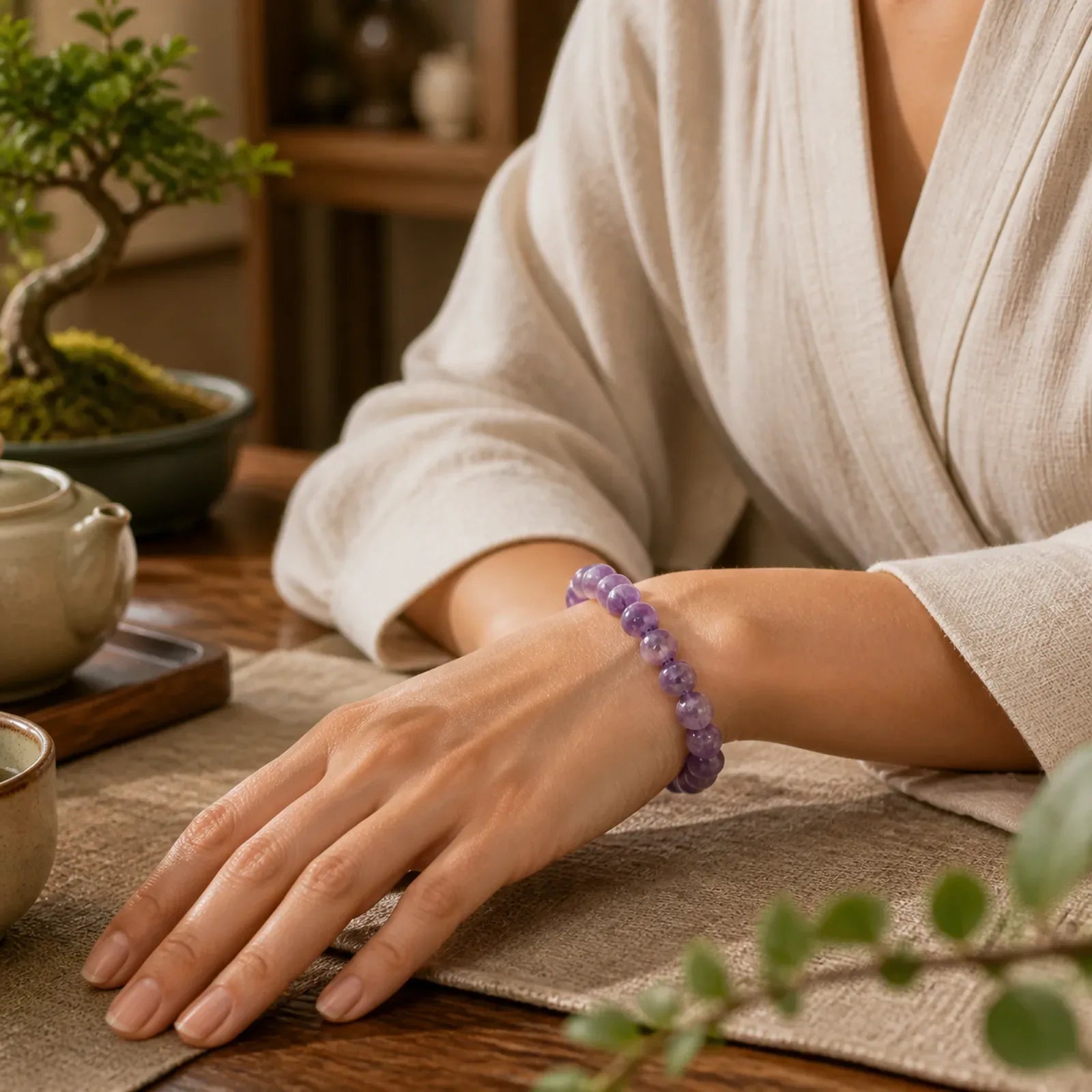 The Amethyst Purification Bracelet featuring Amethyst