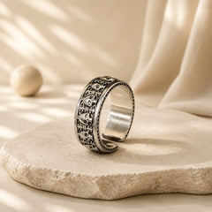 The Lord Of The Corpse Forest Copper Skull New Beginning Ring featuring The Lord of the Corpse Forest, Copper, Silver