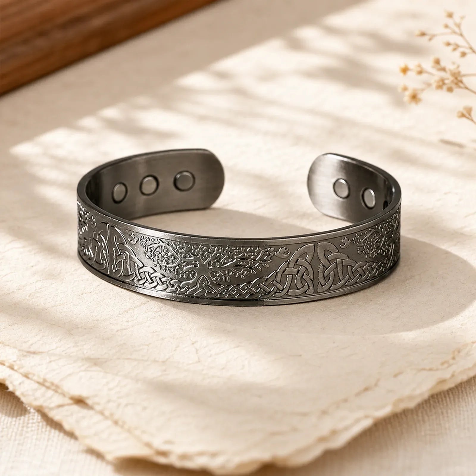The Tree Of Life Copper Open Balance Luck Cuff Bracelet Bangle featuring The Tree of Life, Copper