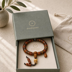 Tibet Bone Beads The Lord Of The Corpse Forest Reminders of Our Impermanence Bracelet featuring The Lord of the Corpse Forest, Copper