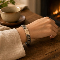 Tibet Handmade Om Mani Padme Hum Wisdom Peace Bracelet (Extra 30% Off | USE CODE: FS30) featuring Om Mani Padme Hum, Om, Six True Words (Om Mani Padme Hum)