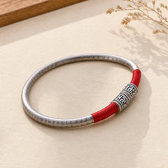Tibet Om Mani Padme Hum Luck Red String Bracelet Bangle featuring Om Mani Padme Hum, Om, Red String