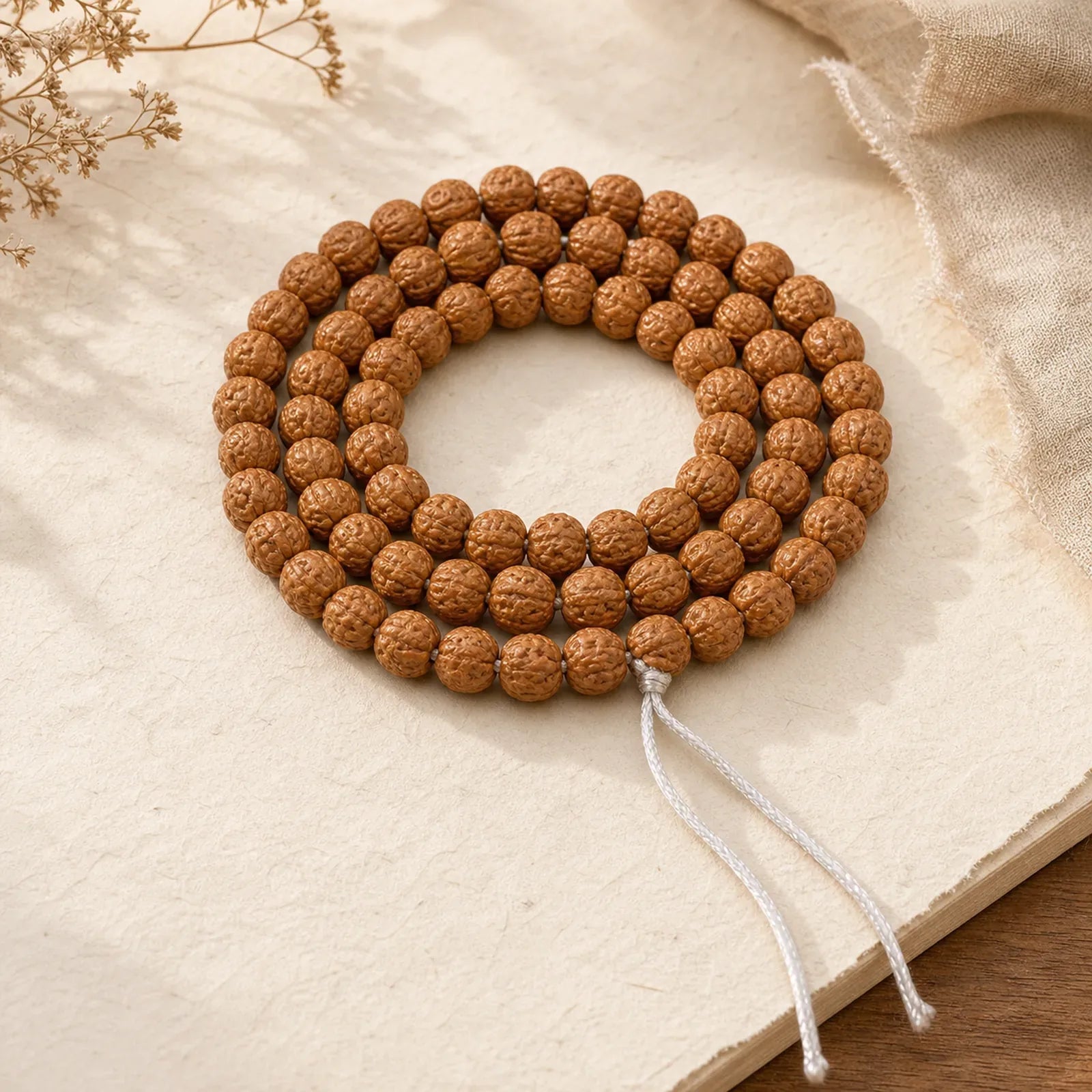 Tibetan 108 Beads Bodhi Seed Wealth Auspiciousness Mala featuring Bodhi Seed